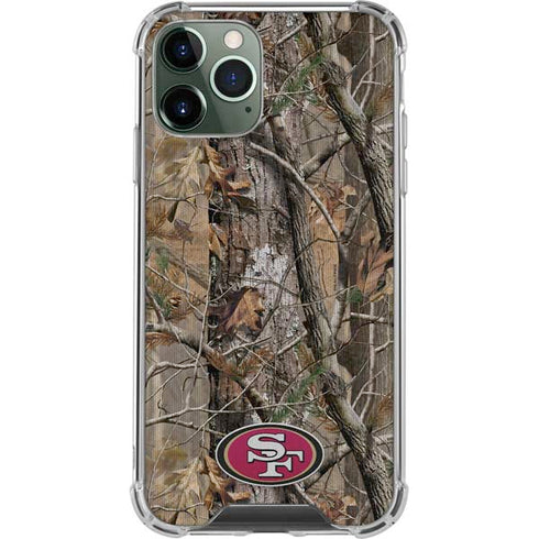 NFL San Francisco 49ers Realtree AP Camo iPhone 12 Pro Clear Case