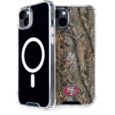 NFL San Francisco 49ers Realtree AP Camo iPhone 15 MagSafe Case