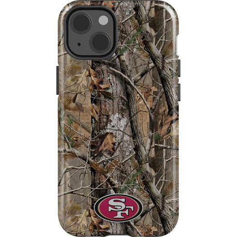 NFL San Francisco 49ers Realtree AP Camo iPhone 15 Impact Case