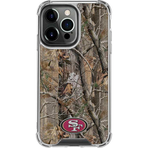 NFL San Francisco 49ers Realtree AP Camo iPhone 15 Pro Clear Case