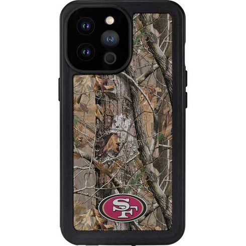 NFL San Francisco 49ers Realtree AP Camo iPhone 14 Pro Max Waterproof Case