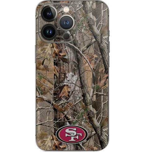 NFL San Francisco 49ers Realtree AP Camo iPhone 15 Pro Skin