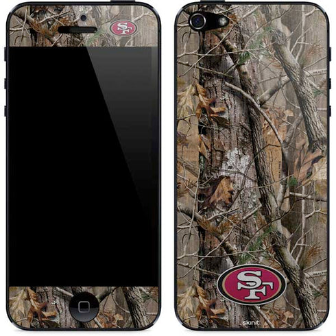 NFL San Francisco 49ers Realtree AP Camo iPhone 5/5s/5SE Skin