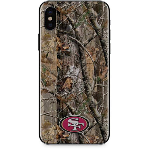NFL San Francisco 49ers Realtree AP Camo iPhone X Skin