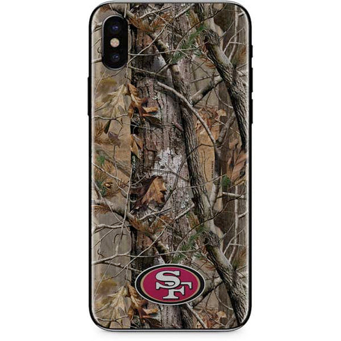 NFL San Francisco 49ers Realtree AP Camo iPhone XS Skin