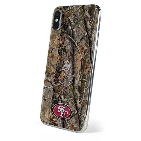 NFL San Francisco 49ers Realtree AP Camo iPhone XS Skin
