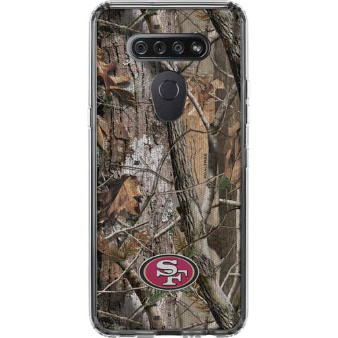 NFL San Francisco 49ers Realtree AP Camo LG K51/Q51 Clear Case