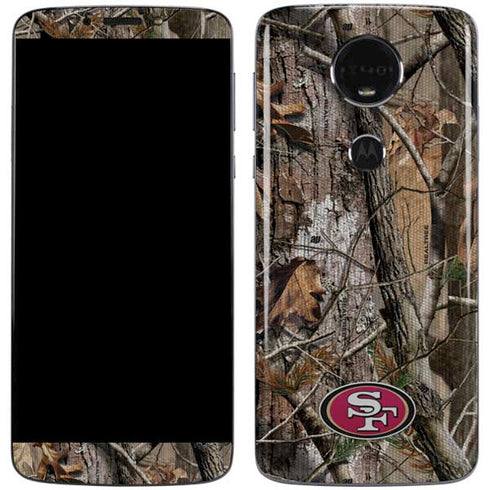 NFL San Francisco 49ers Realtree AP Camo Moto E5 Plus Skin