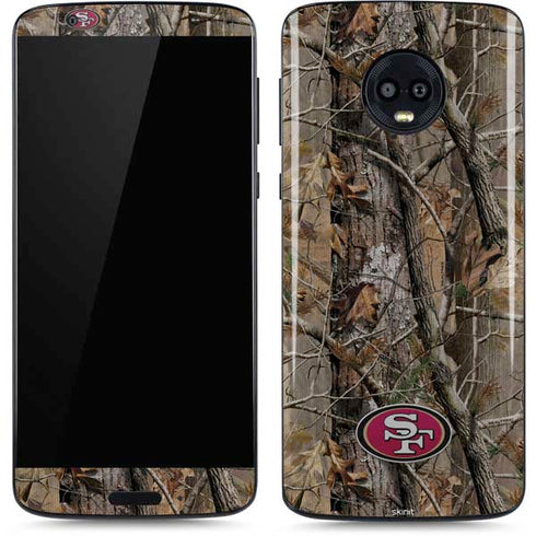 NFL San Francisco 49ers Realtree AP Camo Moto G6 Skin