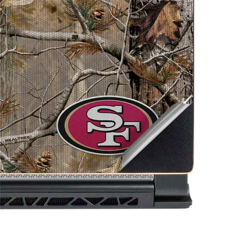 NFL San Francisco 49ers Realtree AP Camo MSI GS65 Stealth Laptop Skin