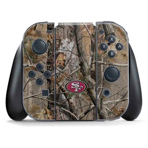 NFL San Francisco 49ers Realtree AP Camo Nintendo Switch (2017-2021) Joy-Con Controller Skin