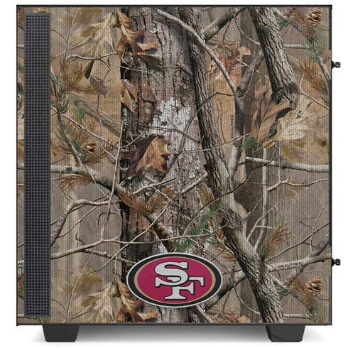 NFL San Francisco 49ers Realtree AP Camo NZXT H510 Compact ATX Mid-Tower Case Skin