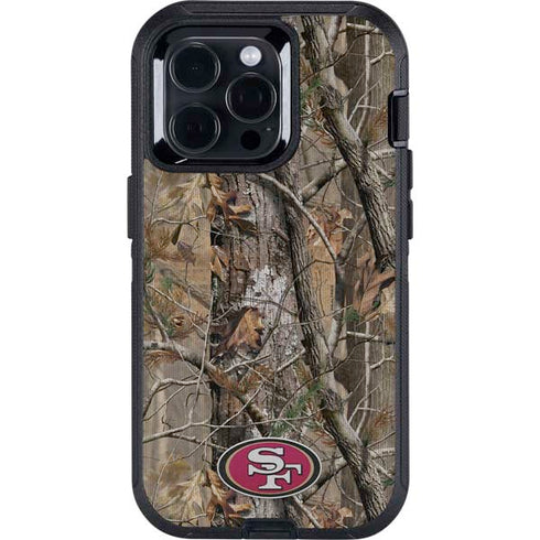 NFL San Francisco 49ers Realtree AP Camo Otterbox Defender iPhone Skin