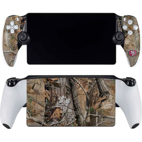 NFL San Francisco 49ers Realtree AP Camo PlayStation Portal Remote Player Skin