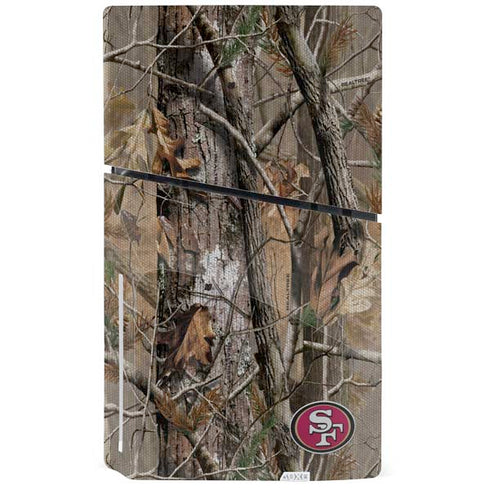 NFL San Francisco 49ers Realtree AP Camo PS5 Slim Disk Bundle Skin