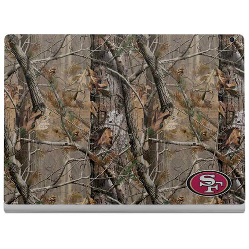 NFL San Francisco 49ers Realtree AP Camo Surface Book 2 15in Skin
