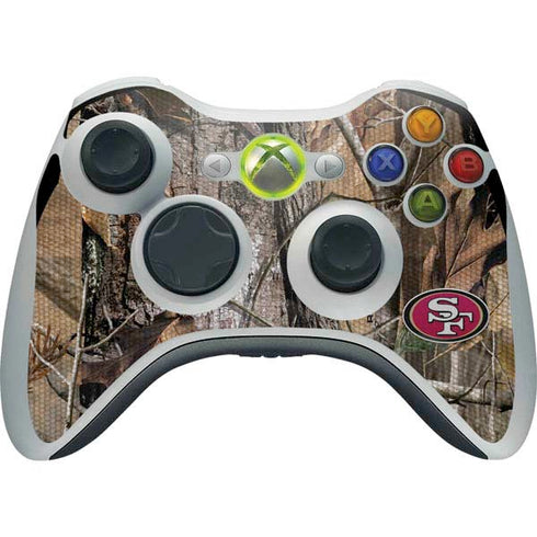 NFL San Francisco 49ers Realtree AP Camo Xbox 360 Wireless Controller Skin