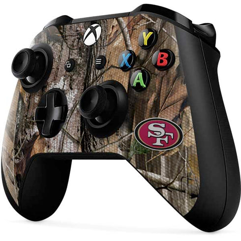 NFL San Francisco 49ers Realtree AP Camo Xbox One X Controller Skin