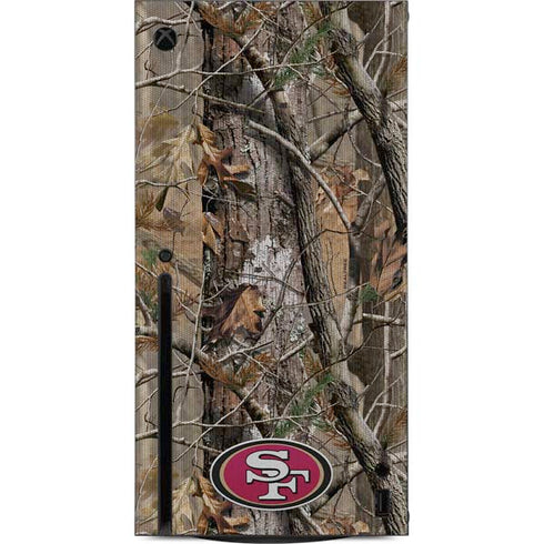 NFL San Francisco 49ers Realtree AP Camo Xbox Series X Console Skin