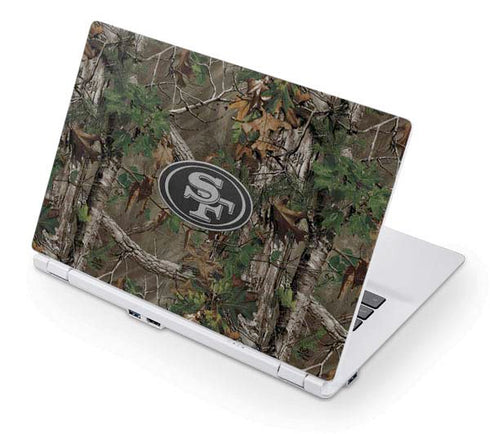 NFL San Francisco 49ers Realtree Xtra Green Camo Acer Chromebook Skin