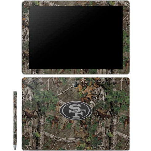 NFL San Francisco 49ers Realtree Xtra Green Camo Galaxy Book 12in Skin
