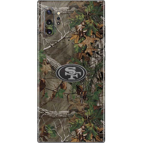 NFL San Francisco 49ers Realtree Xtra Green Camo Galaxy Note 10 Plus Skin