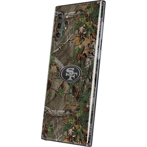 NFL San Francisco 49ers Realtree Xtra Green Camo Galaxy Note 10 Plus Skin