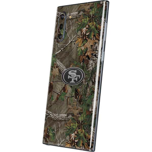NFL San Francisco 49ers Realtree Xtra Green Camo Galaxy Note 10 Skin