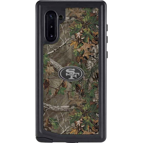NFL San Francisco 49ers Realtree Xtra Green Camo Galaxy Note 10 Waterproof Case