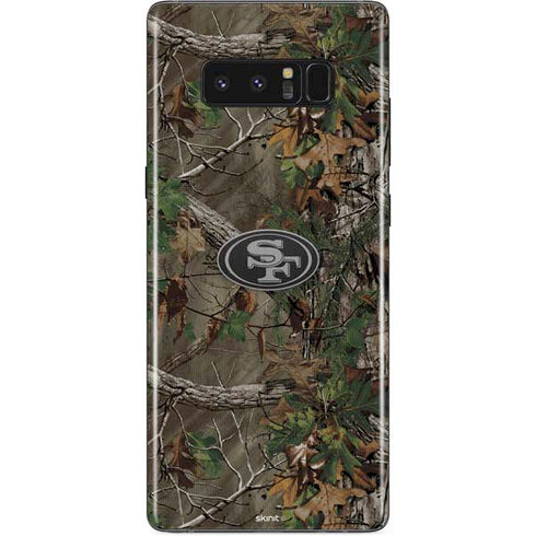 NFL San Francisco 49ers Realtree Xtra Green Camo Galaxy Note 8 Skin
