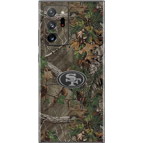 NFL San Francisco 49ers Realtree Xtra Green Camo Galaxy Note20 Ultra 5G Skin
