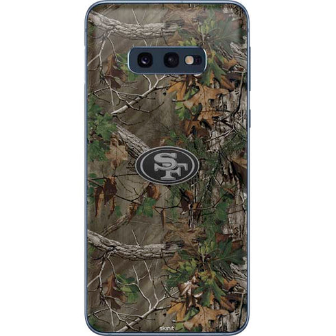 NFL San Francisco 49ers Realtree Xtra Green Camo Galaxy S10e Skin