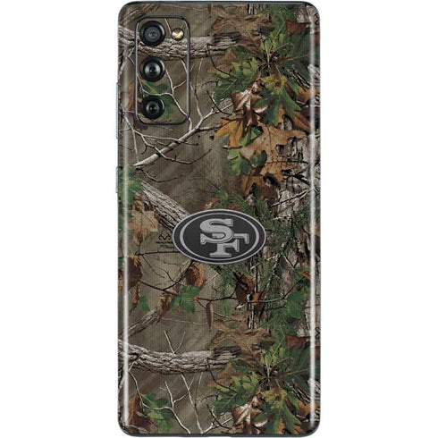 NFL San Francisco 49ers Realtree Xtra Green Camo Galaxy S20 Fan Edition Skin