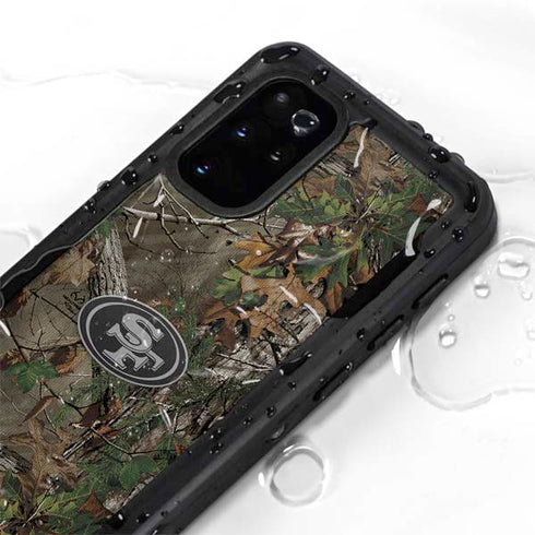 NFL San Francisco 49ers Realtree Xtra Green Camo Galaxy S20 Plus Waterproof Case