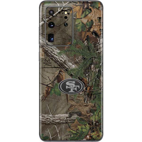 NFL San Francisco 49ers Realtree Xtra Green Camo Galaxy S20 Ultra 5G Skin