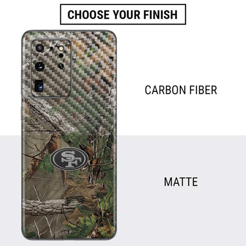 NFL San Francisco 49ers Realtree Xtra Green Camo Galaxy S20 Ultra 5G Skin