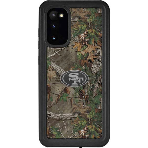 NFL San Francisco 49ers Realtree Xtra Green Camo Galaxy S20 Waterproof Case