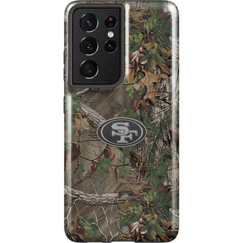 NFL San Francisco 49ers Realtree Xtra Green Camo Galaxy S21 Ultra 5G Pro Case