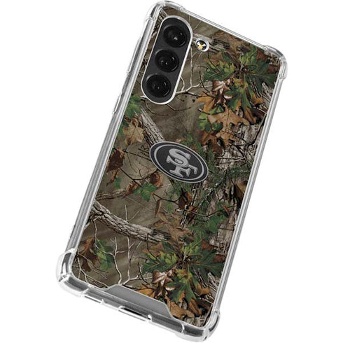 NFL San Francisco 49ers Realtree Xtra Green Camo Galaxy S23 Clear Case