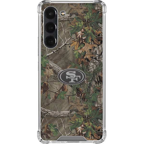 NFL San Francisco 49ers Realtree Xtra Green Camo Galaxy S23 Plus Clear Case