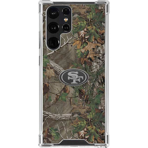 NFL San Francisco 49ers Realtree Xtra Green Camo Galaxy S24 Ultra Clear Case