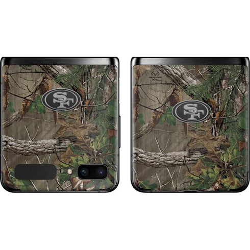 NFL San Francisco 49ers Realtree Xtra Green Camo Galaxy Z Flip Skin