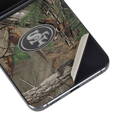 NFL San Francisco 49ers Realtree Xtra Green Camo Galaxy Z Flip5 5G Skin