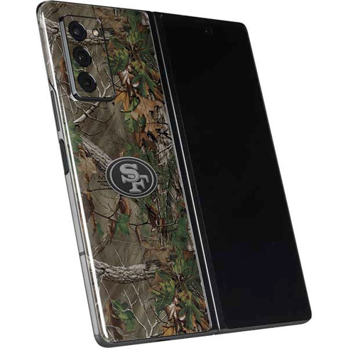 NFL San Francisco 49ers Realtree Xtra Green Camo Galaxy Z Fold2 5G Skin