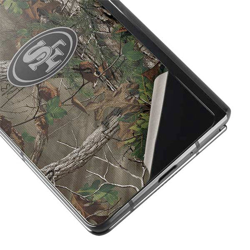 NFL San Francisco 49ers Realtree Xtra Green Camo Galaxy Z Fold2 5G Skin