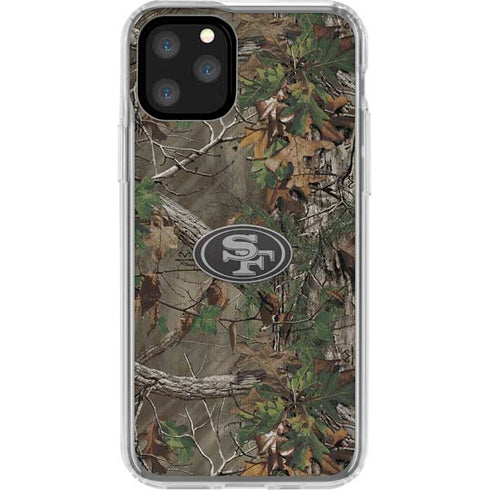 NFL San Francisco 49ers Realtree Xtra Green Camo iPhone 11 Pro Clear Case
