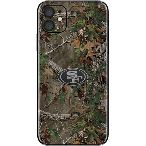 NFL San Francisco 49ers Realtree Xtra Green Camo iPhone 11 Skin