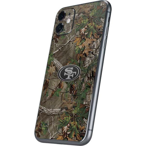 NFL San Francisco 49ers Realtree Xtra Green Camo iPhone 11 Skin