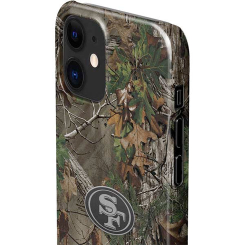 NFL San Francisco 49ers Realtree Xtra Green Camo iPhone 12 Mini Lite Case