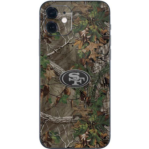 NFL San Francisco 49ers Realtree Xtra Green Camo iPhone 12 Mini Skin